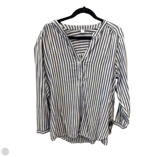 Top Long Sleeve By Old Navy In Striped Pattern, Size: Xl