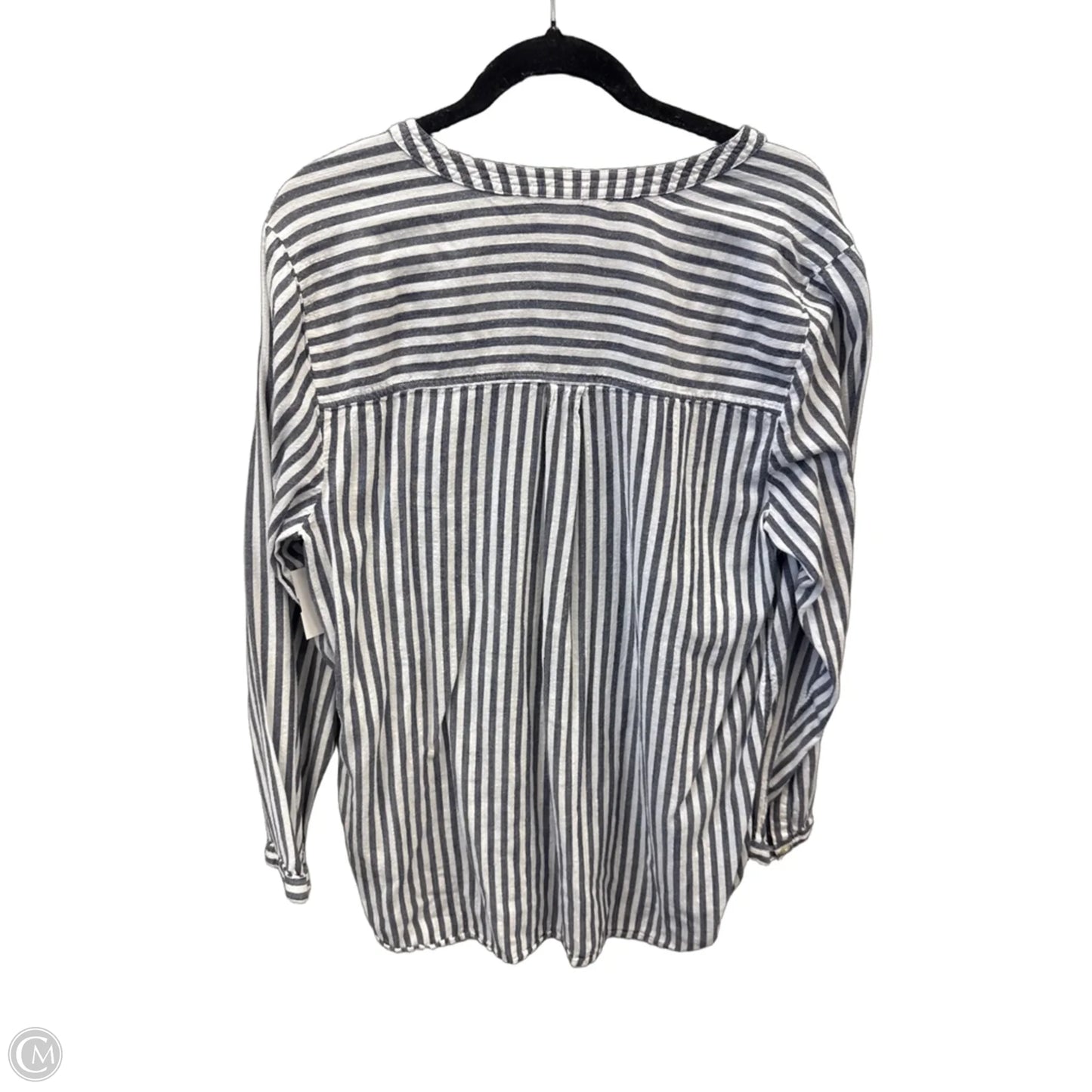 Top Long Sleeve By Old Navy In Striped Pattern, Size: Xl