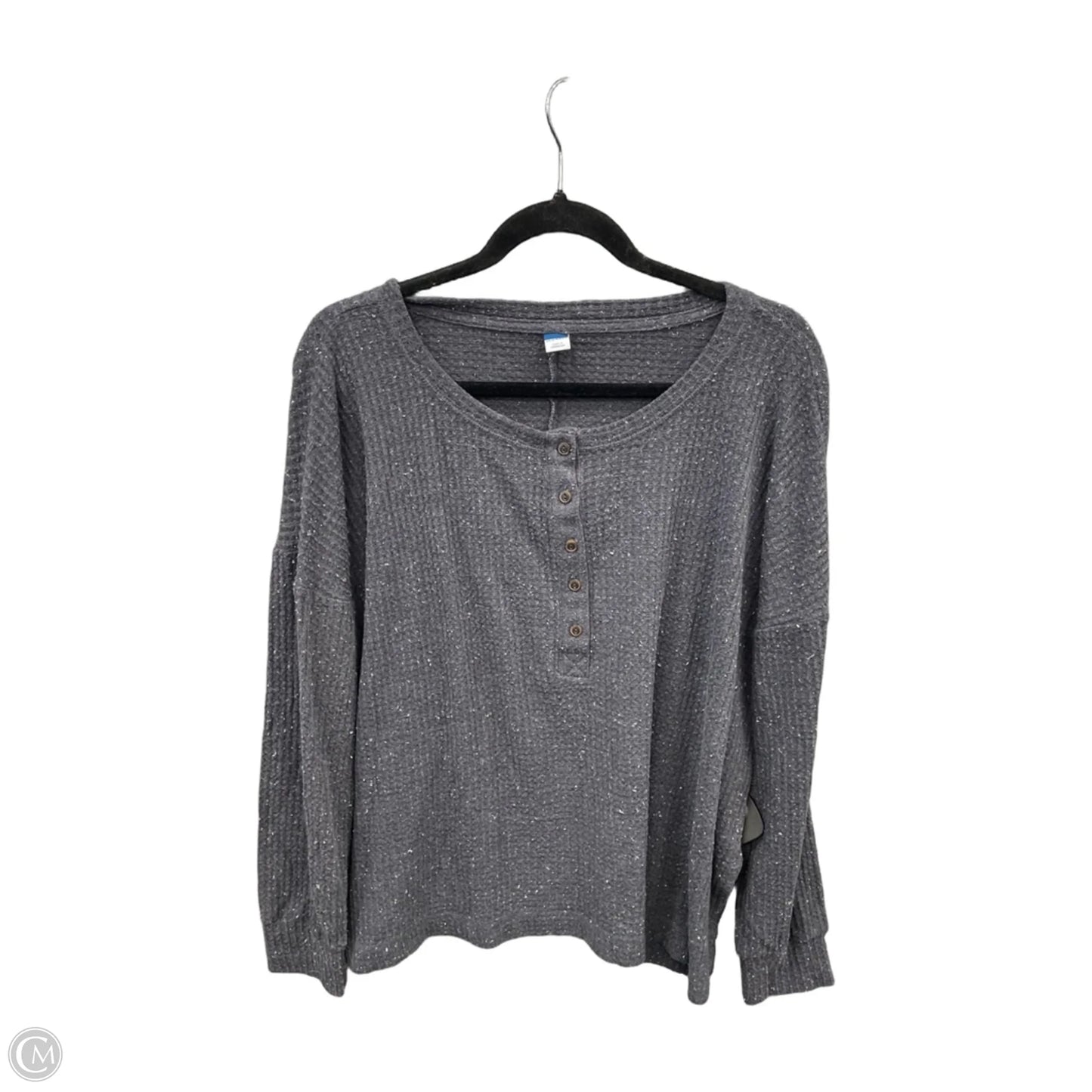 Top Long Sleeve By Old Navy In Grey, Size: L