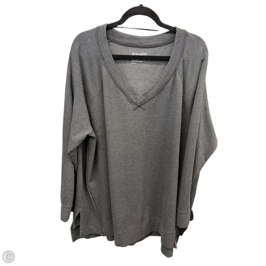 Sweatshirt Crewneck By Terra & Sky In Grey, Size: 2x