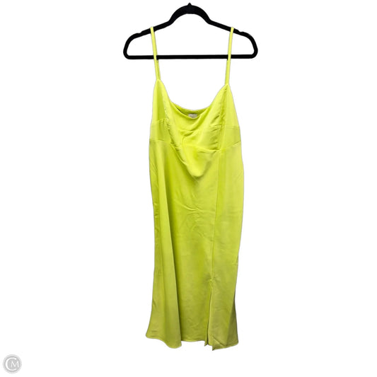 Dress Casual Midi By A New Day In Green, Size: Xxl