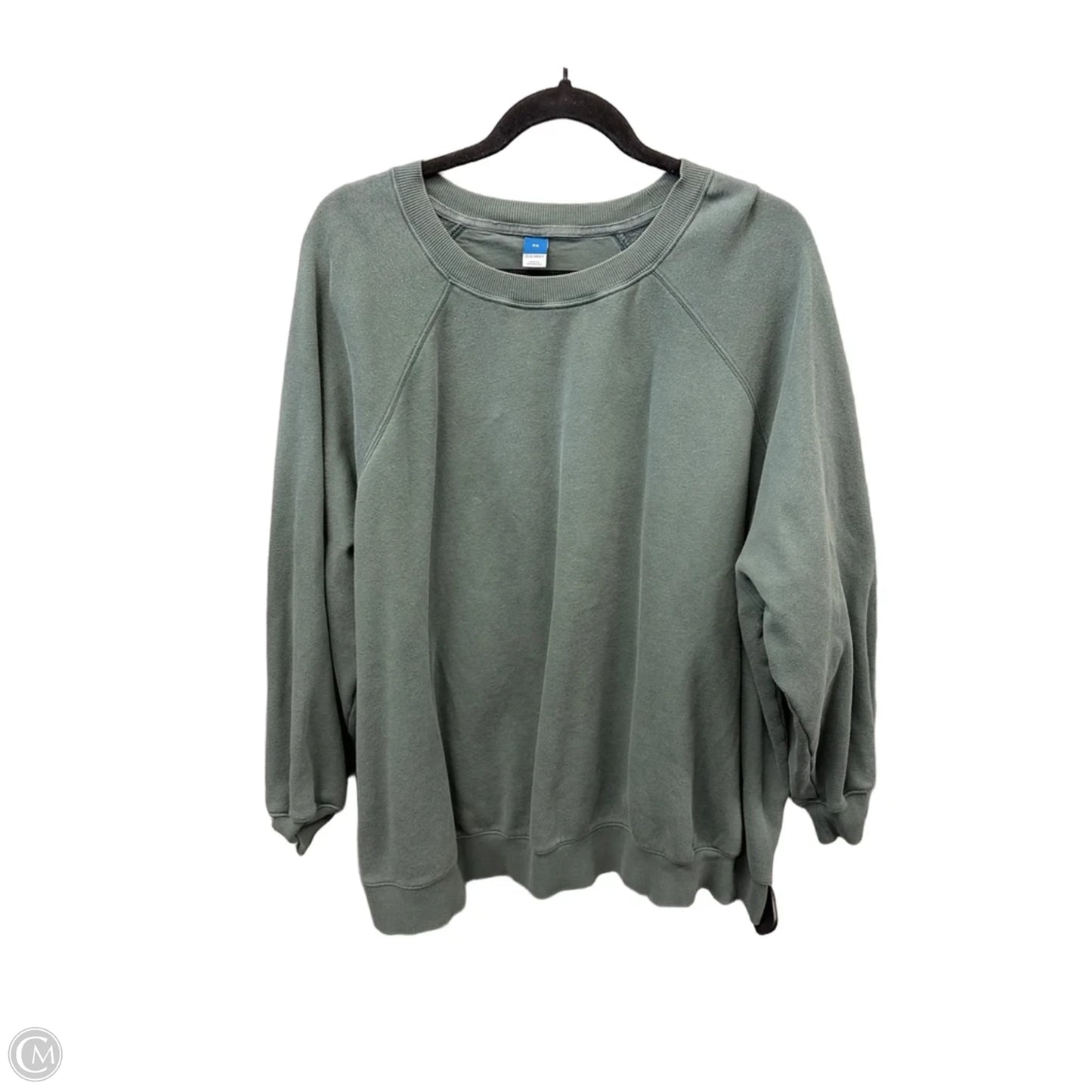 Sweatshirt Crewneck By Old Navy In Green, Size: 2x