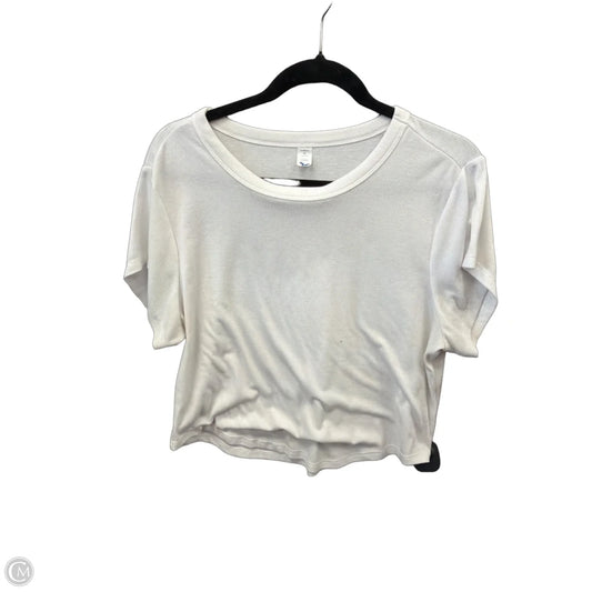 Top Short Sleeve Basic By Old Navy In White, Size: Xl