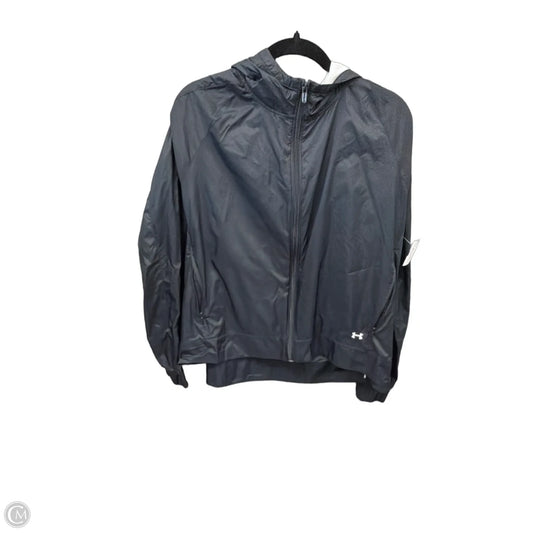 Jacket Windbreaker By Under Armour In Black, Size: Xl