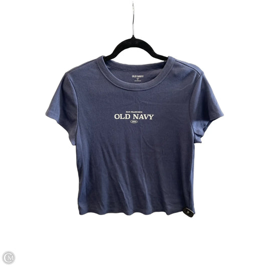 Top Short Sleeve By Old Navy In Blue, Size: Xl