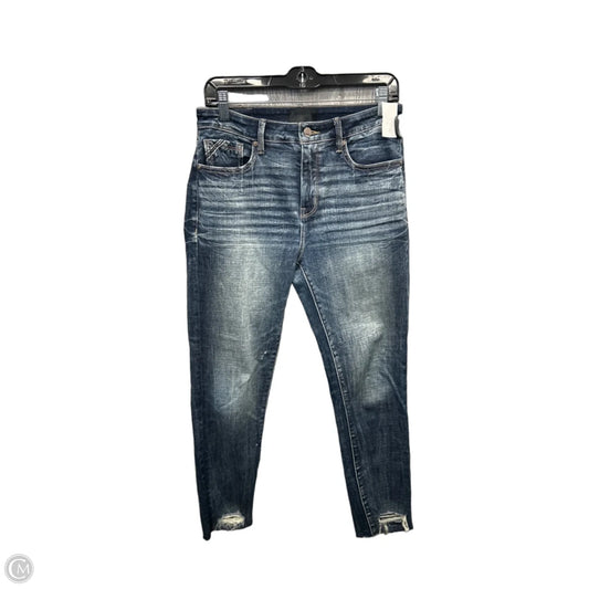 Jeans Skinny By Buckle Black In Blue Denim, Size: 6