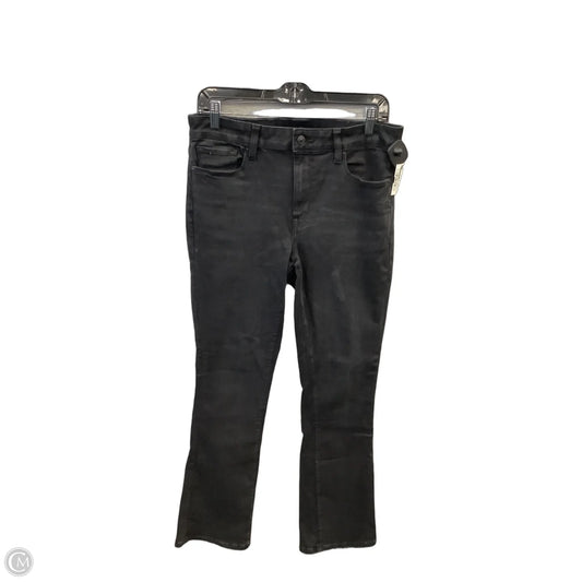 Jeans Boot Cut By American Eagle In Black Denim, Size: 8
