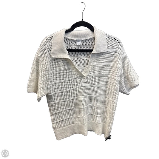 Top Short Sleeve By Old Navy In Cream, Size: L