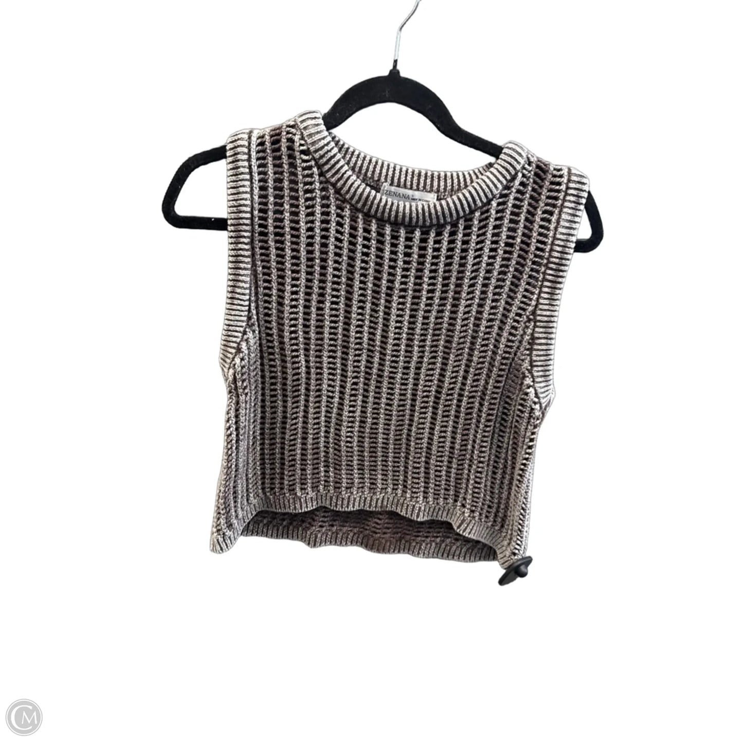 Top Sleeveless By Zenana In Brown, Size: S