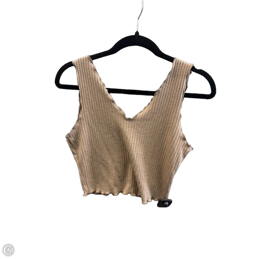 Top Sleeveless Basic By Shein In Brown, Size: L