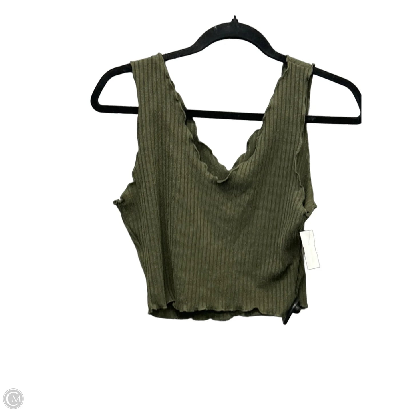 Top Sleeveless Basic By Shein In Green, Size: L