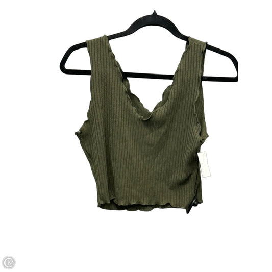 Top Sleeveless Basic By Shein In Green, Size: L