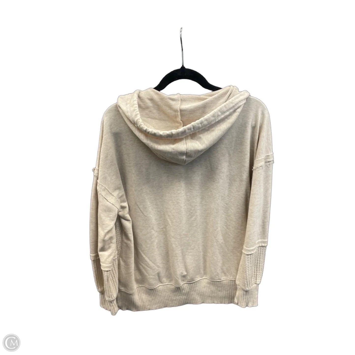 Sweatshirt Hoodie By Time And Tru In Cream, Size: L