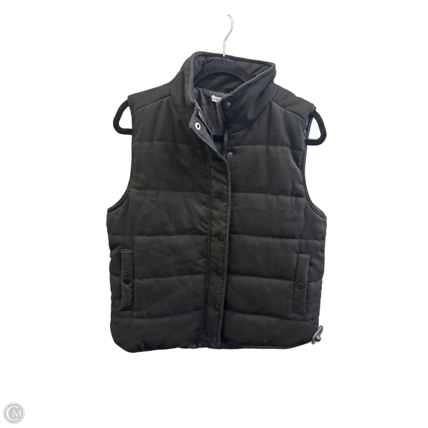 Vest Puffer & Quilted By Staccato In Black, Size: L