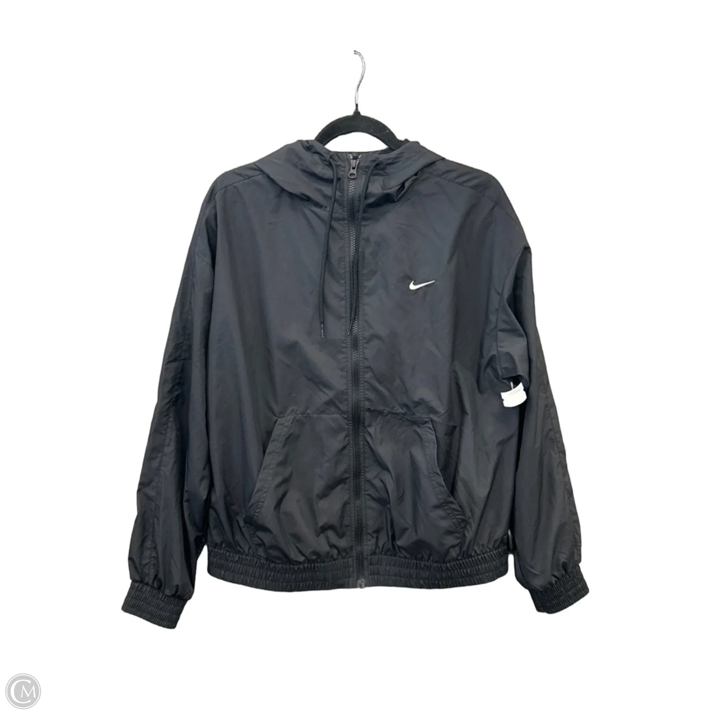 Jacket Windbreaker By Nike Apparel In Black, Size: M