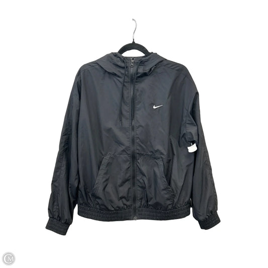 Jacket Windbreaker By Nike Apparel In Black, Size: M