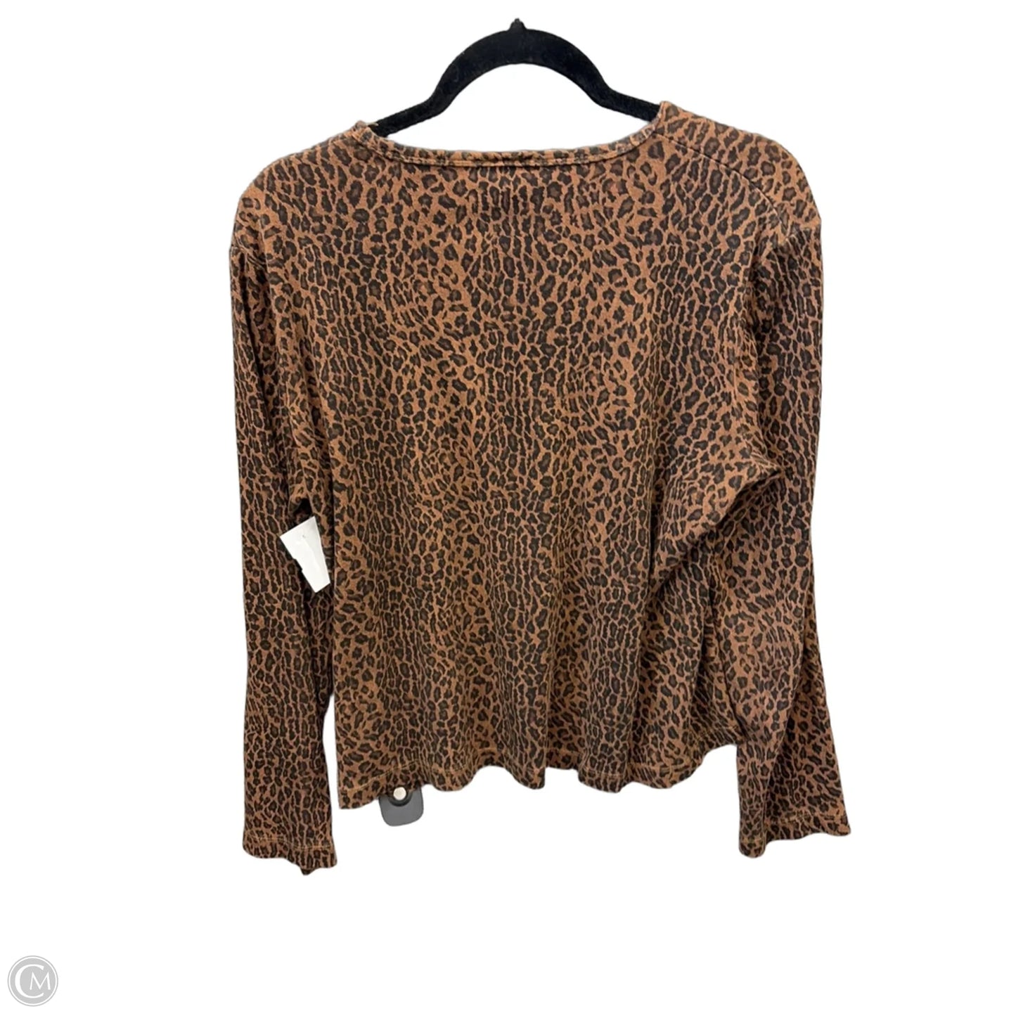Top Long Sleeve By Clothes Mentor In Animal Print, Size: L