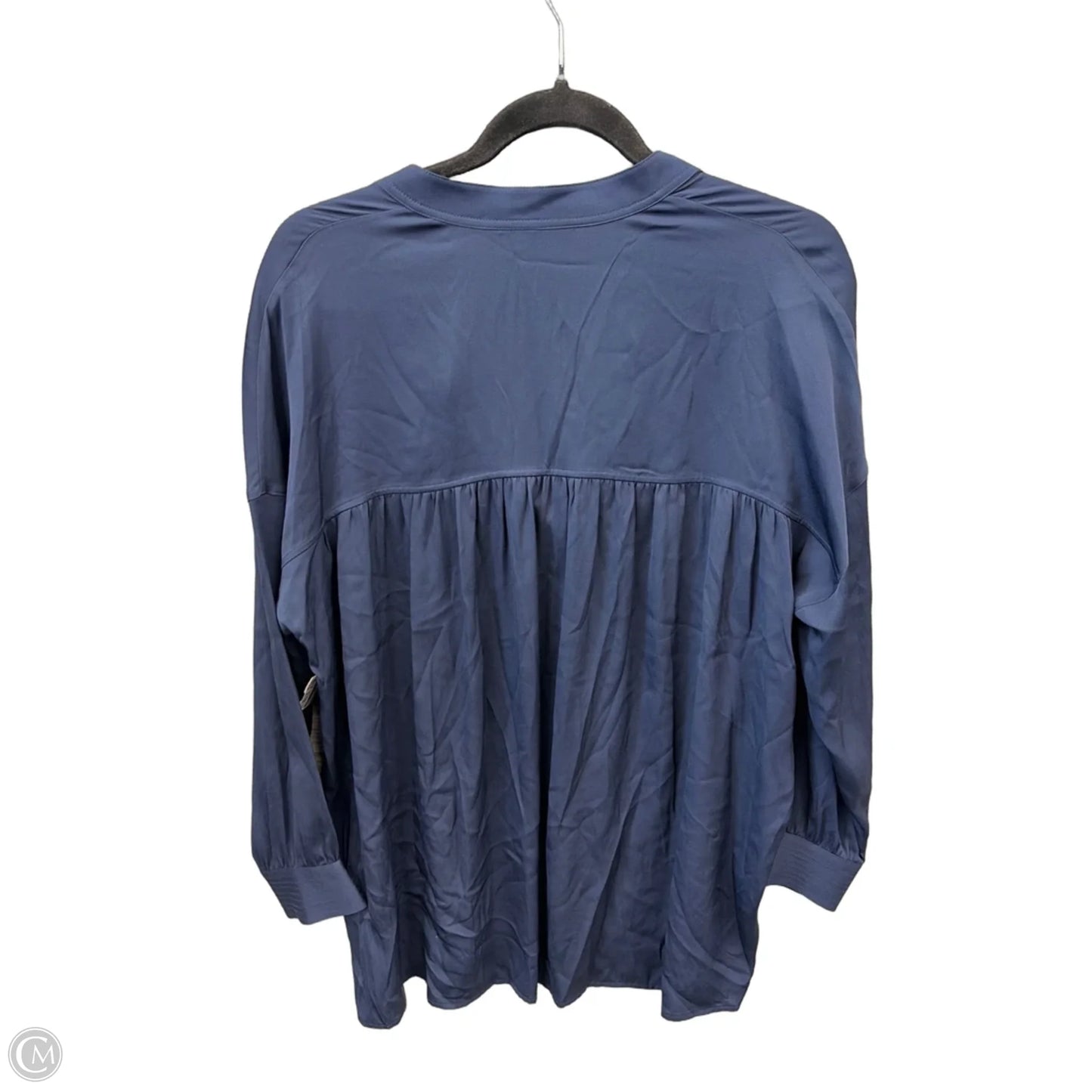 Top Long Sleeve By Vince In Blue, Size: S