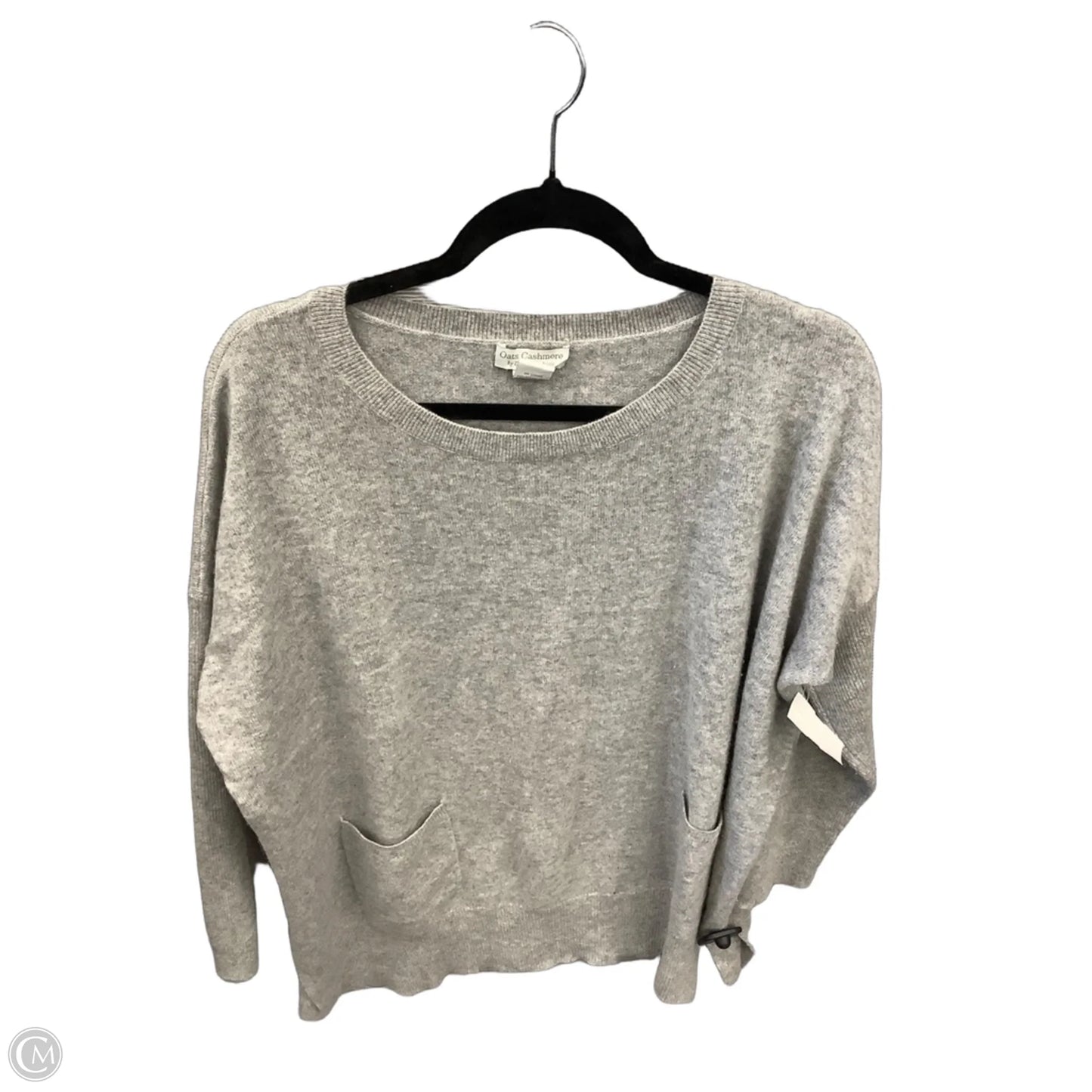 Sweater Cashmere By Clothes Mentor In Grey, Size: M
