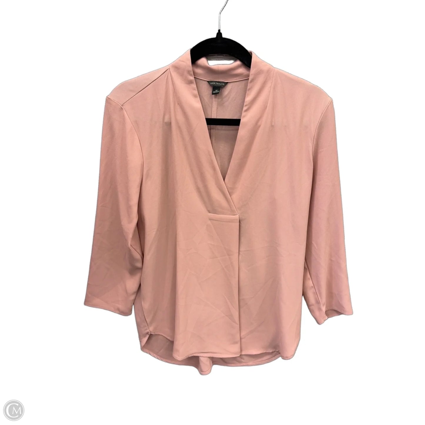 Top Long Sleeve By Ann Taylor In Pink, Size: M