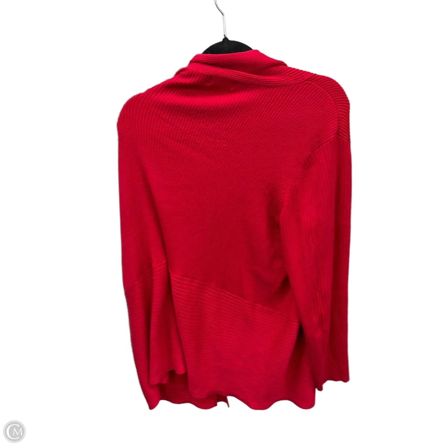 Cardigan By Jm Collections In Red, Size: 2x