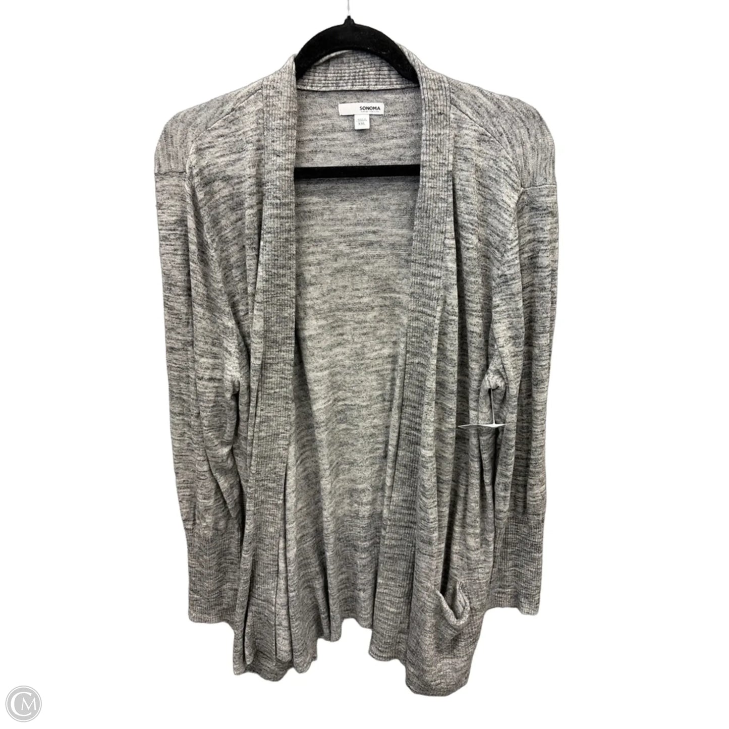 Cardigan By Sonoma In Grey, Size: Xxl