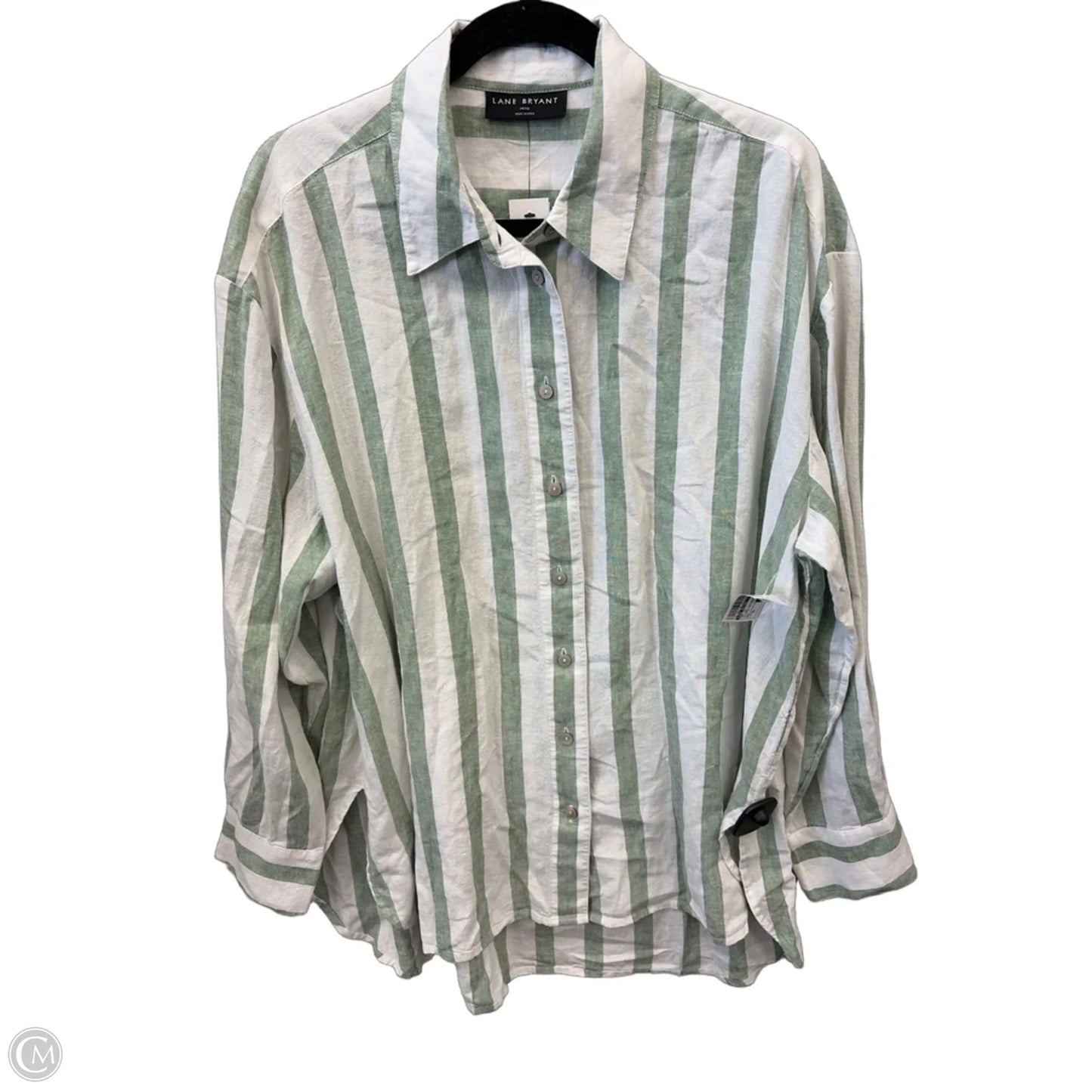 Top Long Sleeve By Lane Bryant In Striped Pattern, Size: Xl