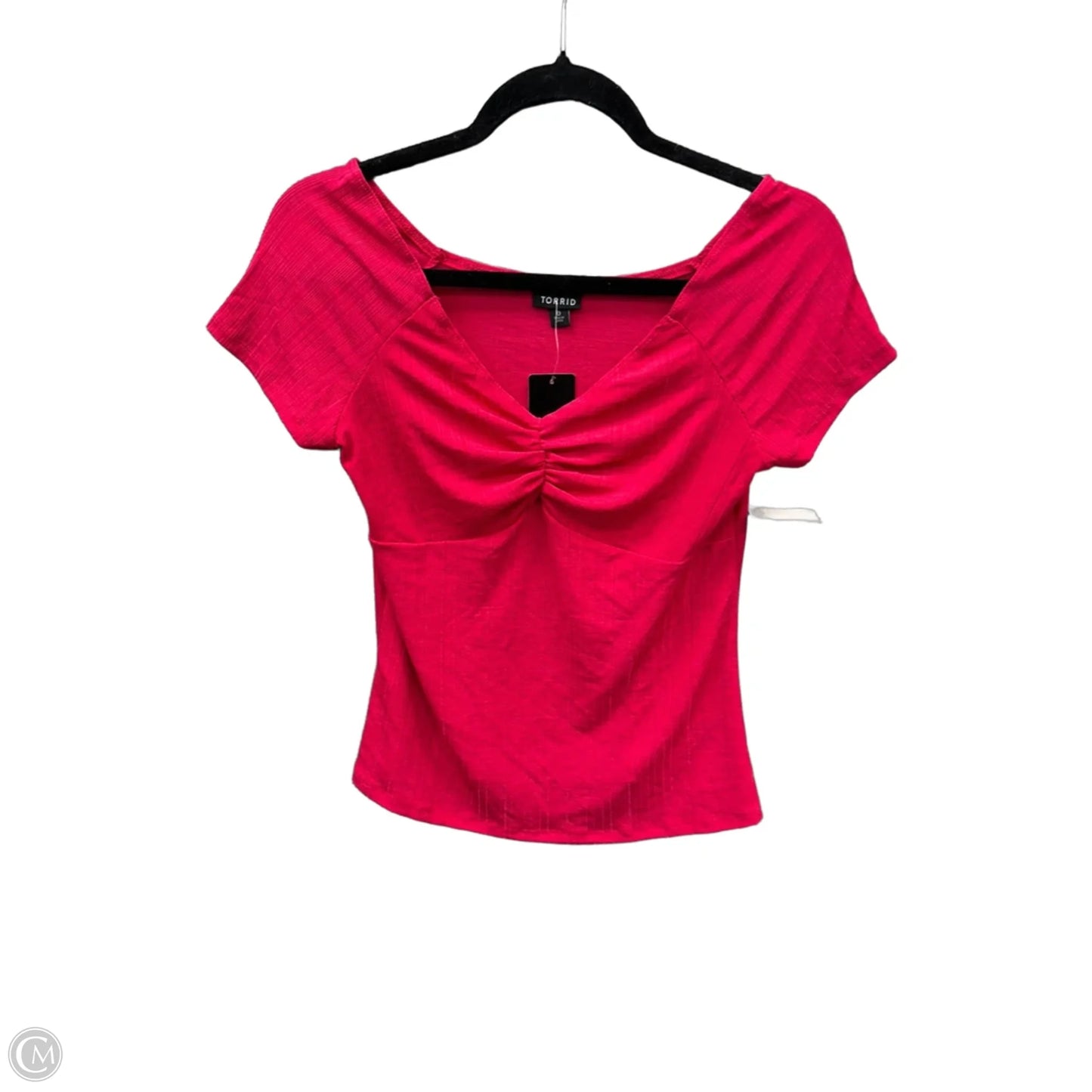 Top Short Sleeve By Torrid In Pink, Size: Xl