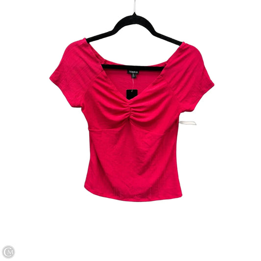 Top Short Sleeve By Torrid In Pink, Size: Xl