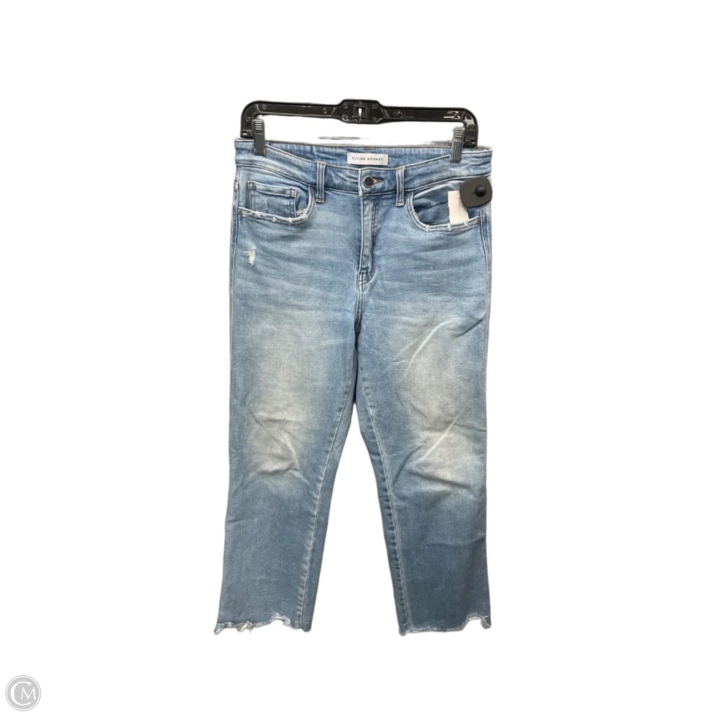 Jeans Straight By Flying Monkey In Blue Denim, Size: 8