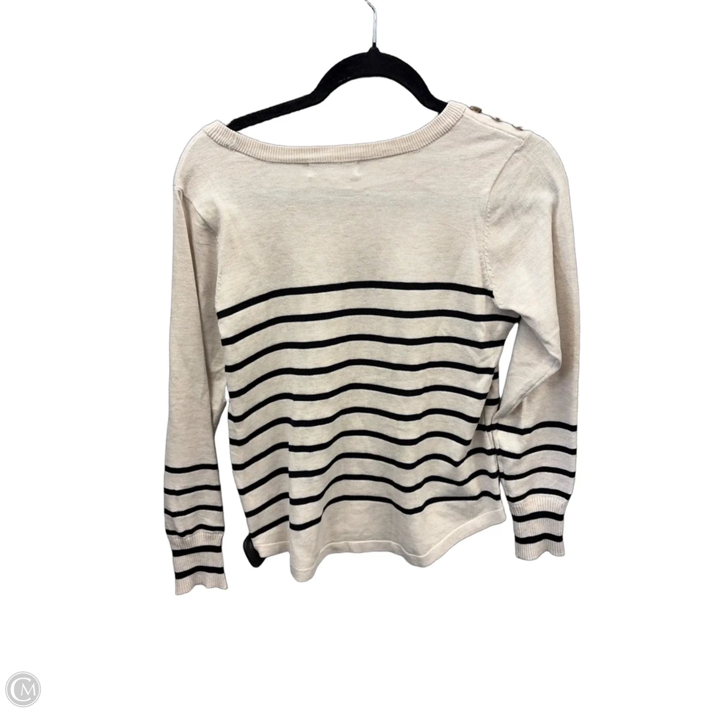 Top Long Sleeve By Liz Claiborne In Striped Pattern, Size: S