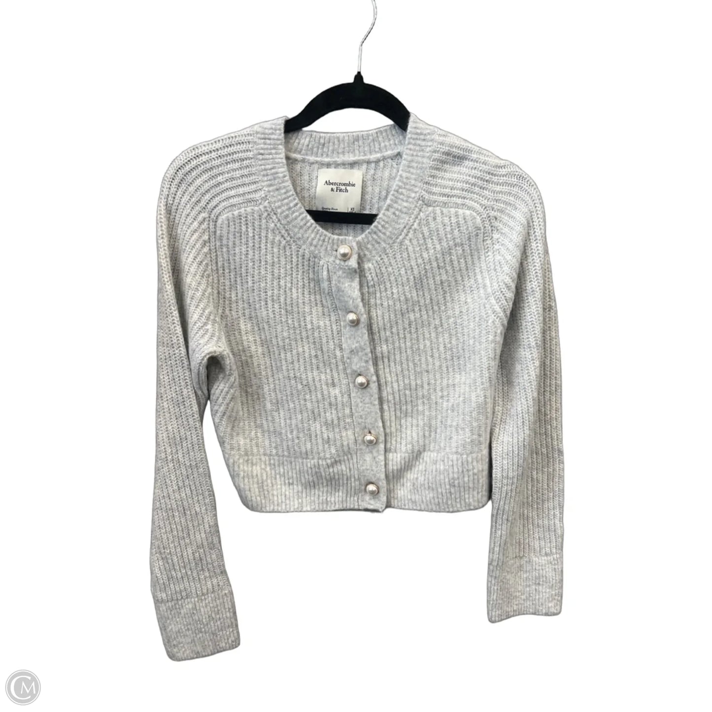 Sweater Cardigan By Abercrombie And Fitch In Grey, Size: Xs