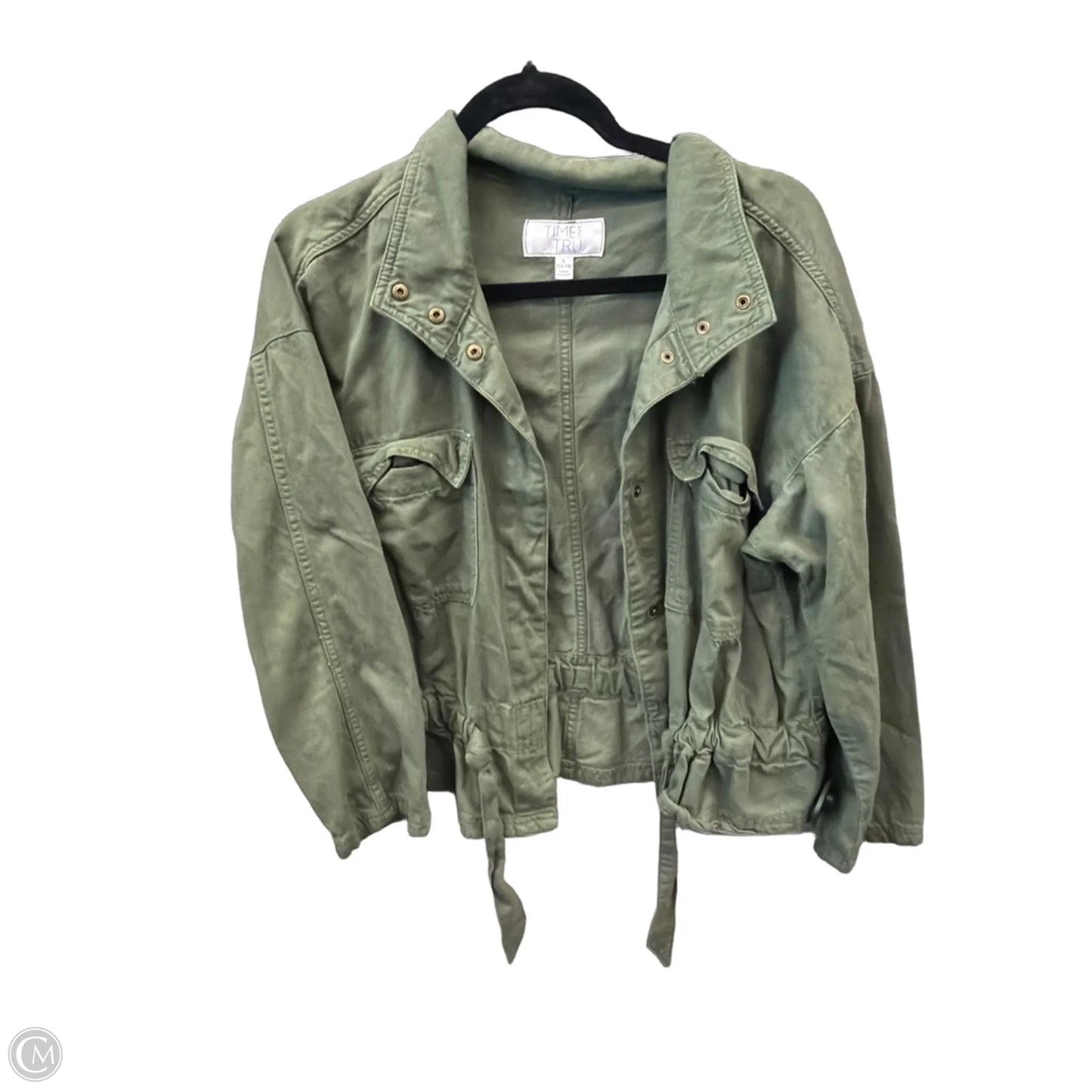 Jacket Other By Time And Tru In Green, Size: L