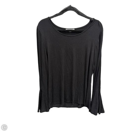 Top Long Sleeve By Green Envelope In Black, Size: L