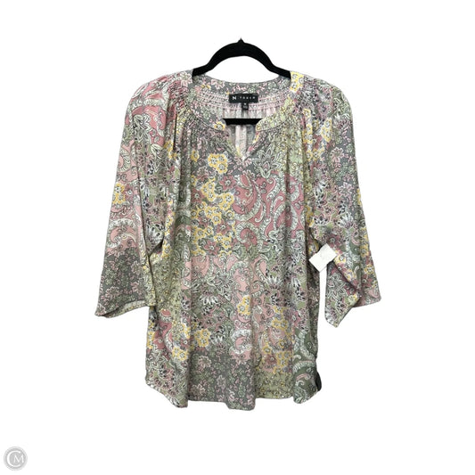 Tunic 3/4 Sleeve By N Touch In Multi-colored, Size: M