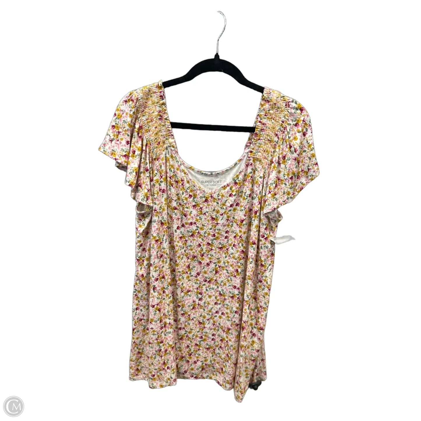 Top Short Sleeve By Torrid In Floral Print, Size: 2x