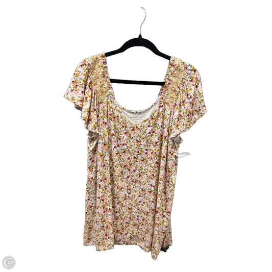 Top Short Sleeve By Torrid In Floral Print, Size: 2x
