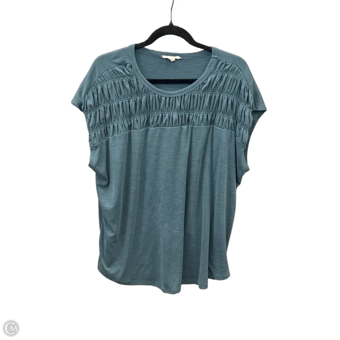 Top Short Sleeve By Maurices In Blue, Size: 1x