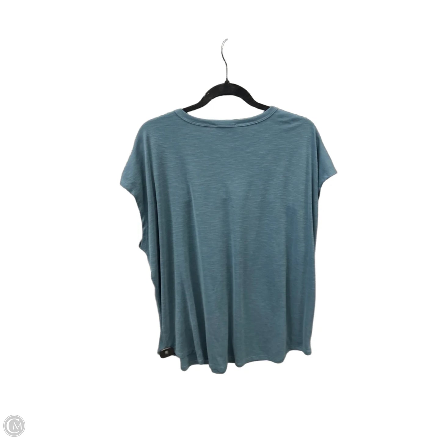 Top Short Sleeve By Maurices In Blue, Size: 1x