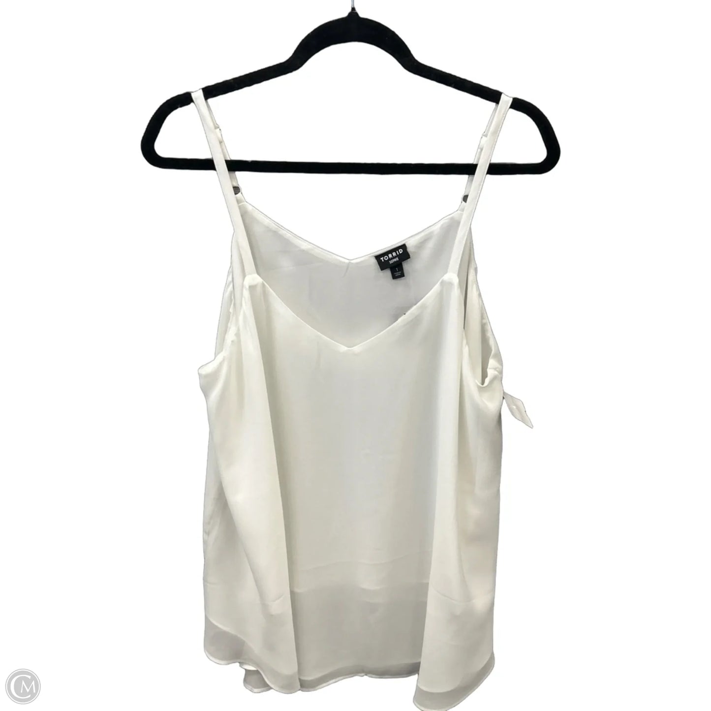 Top Sleeveless By Torrid In White, Size: 1x