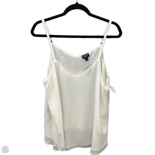 Top Sleeveless By Torrid In White, Size: 1x