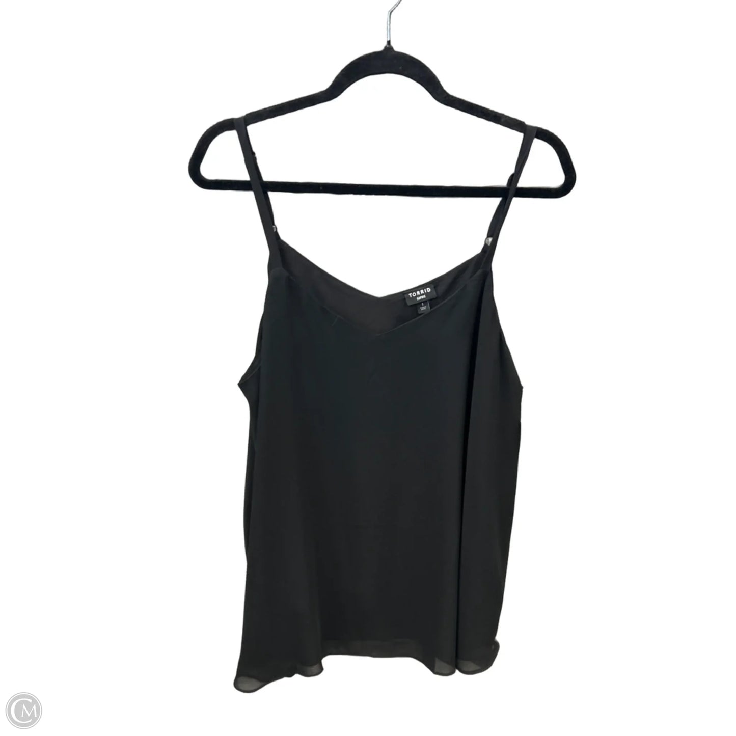 Top Sleeveless By Torrid In Black, Size: 1x