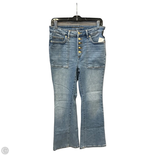 Jeans Flared By Michael By Michael Kors In Blue Denim, Size: 6
