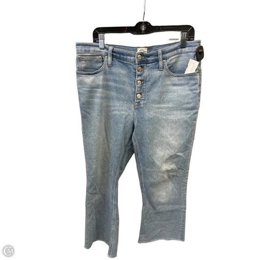 Jeans Cropped By J. Crew In Blue Denim, Size: 12