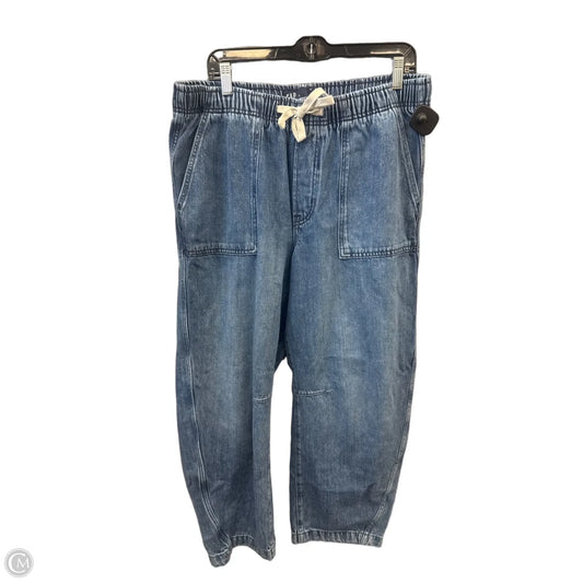 Jeans Wide Leg By Gap In Blue Denim, Size: 12