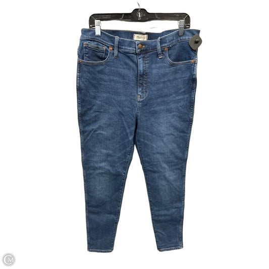 Jeans Skinny By Madewell In Blue Denim, Size: 14