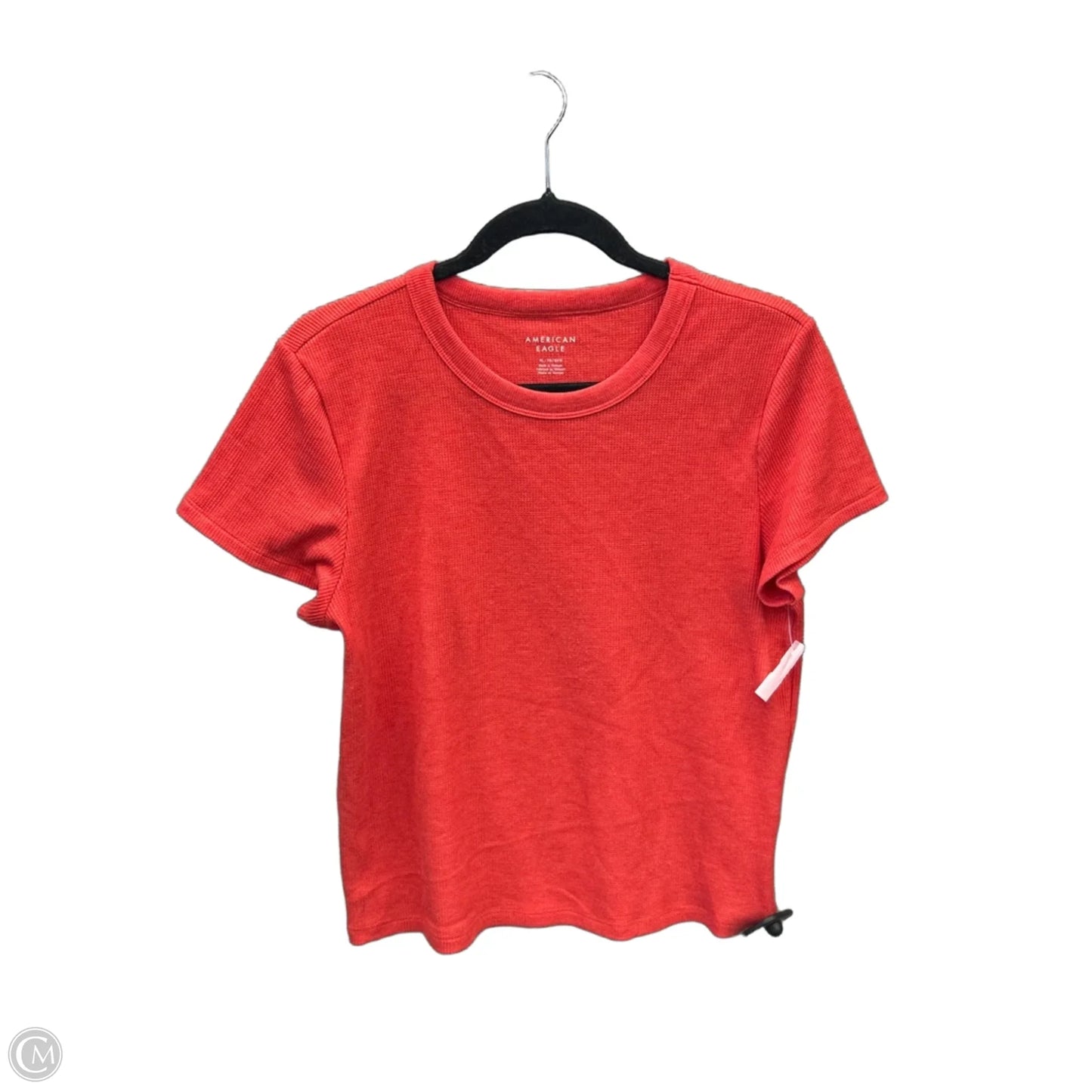 Top Short Sleeve By American Eagle In Orange, Size: Xl