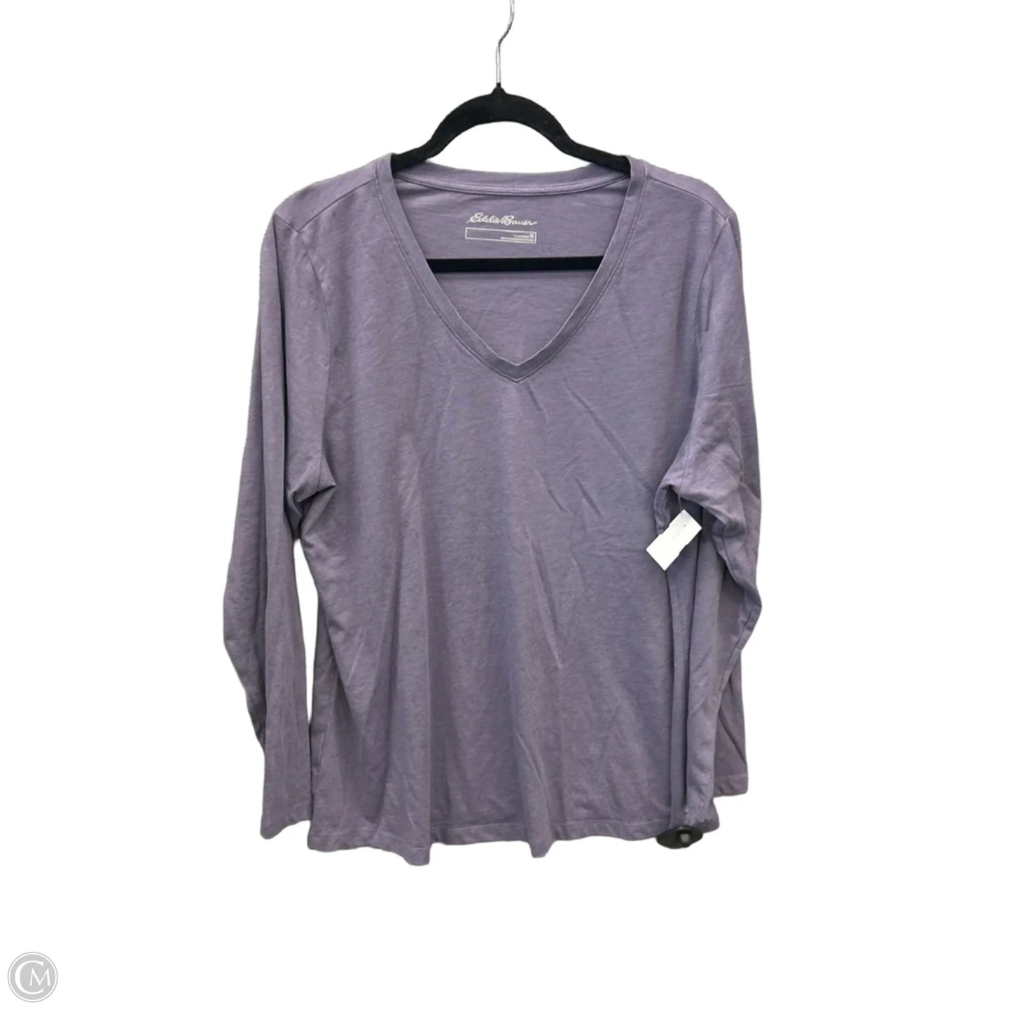 Top Long Sleeve By Eddie Bauer In Purple, Size: 1x