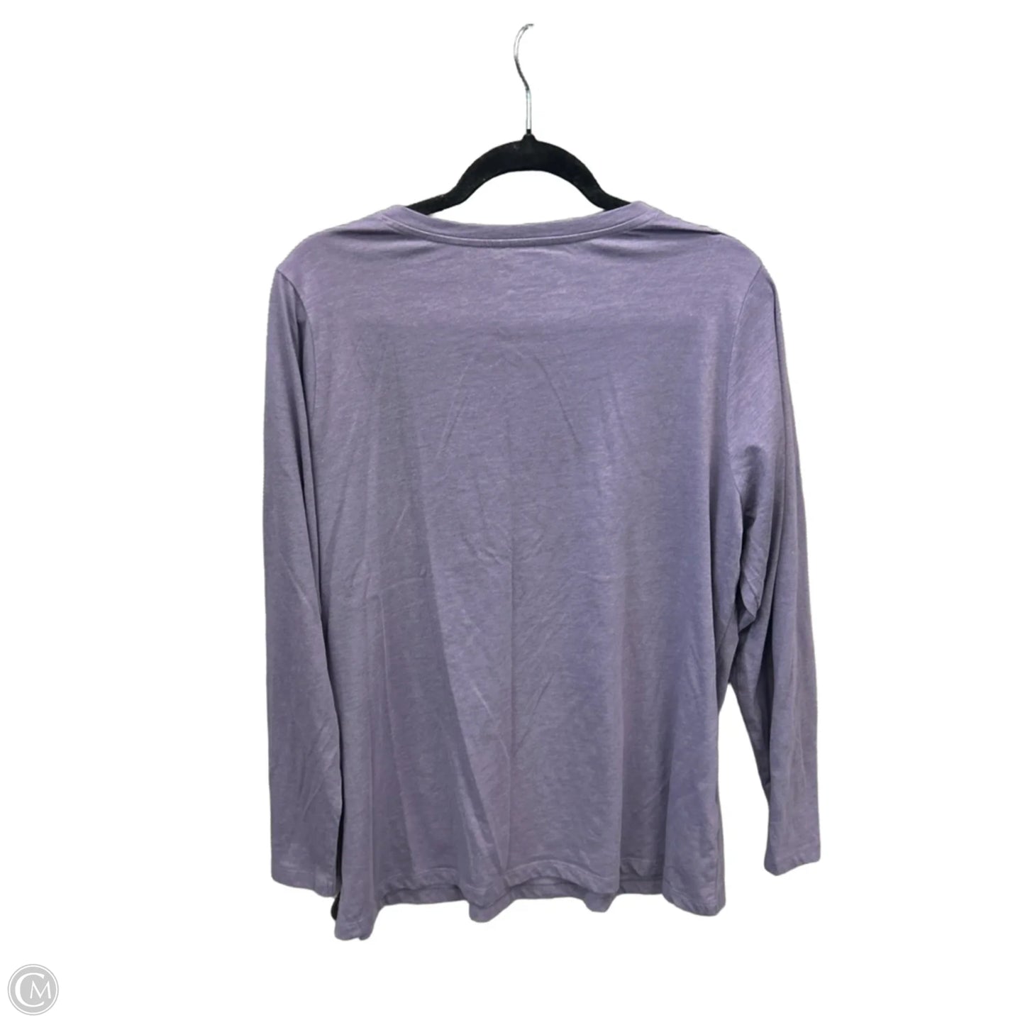 Top Long Sleeve By Eddie Bauer In Purple, Size: 1x