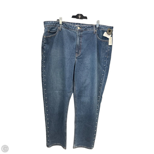 Jeans Straight By Old Navy In Blue Denim, Size: 20